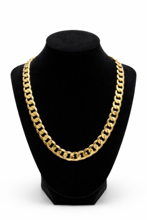 Classic Cuban Link Chain – 14K Gold Filled (55 cm)