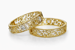 14k gold filled filigree hoop earrings with cubic zirconia vintage gold hoops