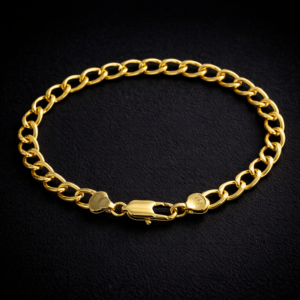 Men's 14K gold filled curb link bracelet 19cm luxury gold bracelet