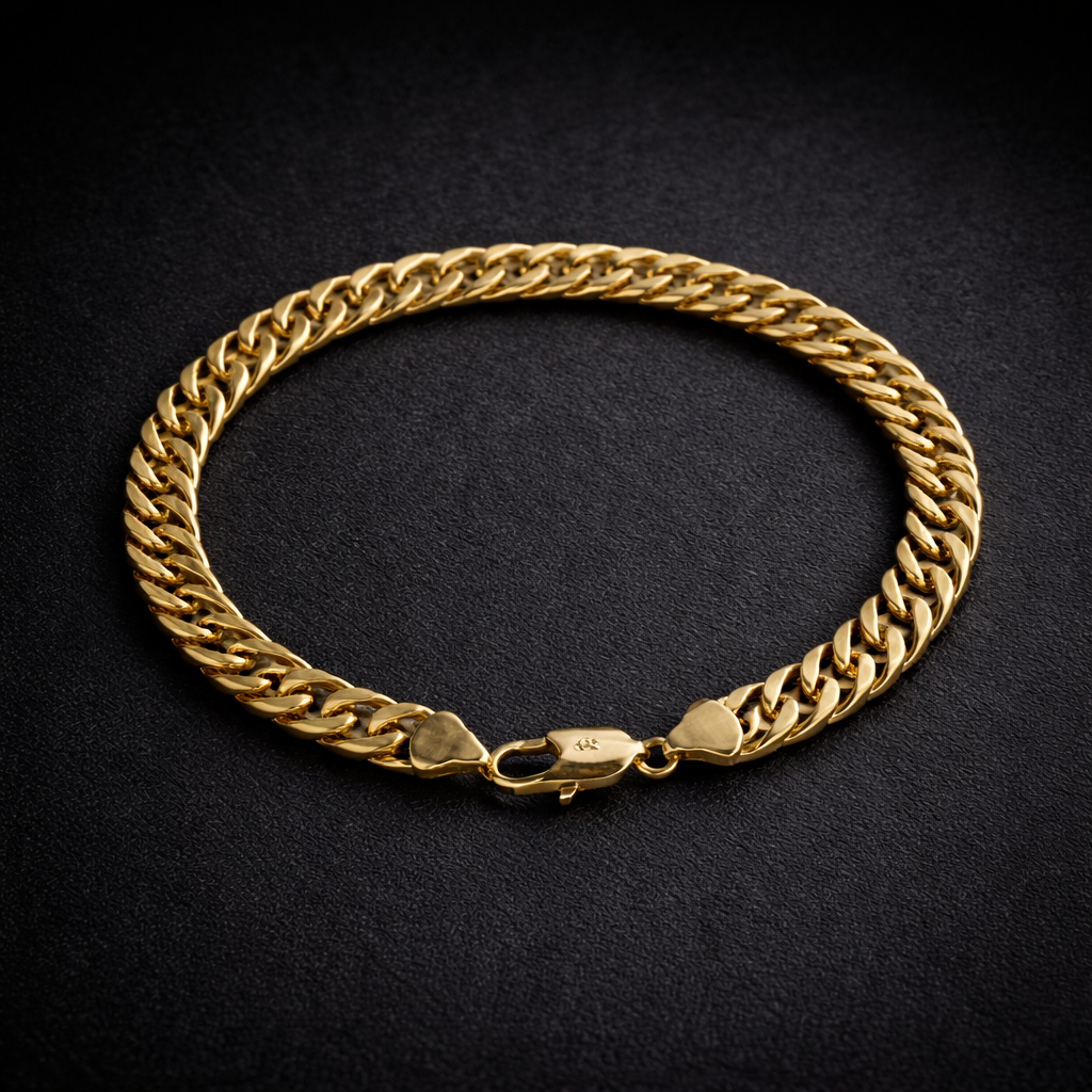 Men’s Premium Cuban Link Bracelet 19cm | 14K Gold Filled - Image 3